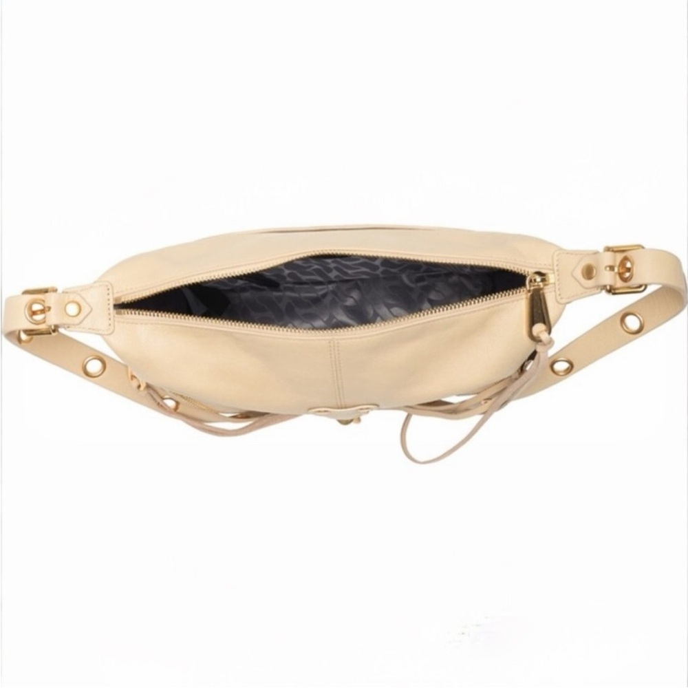 Rebecca Minkoff Julian Studded Leather Crossbody Bag NWT In Latte - Picture 6 of 8